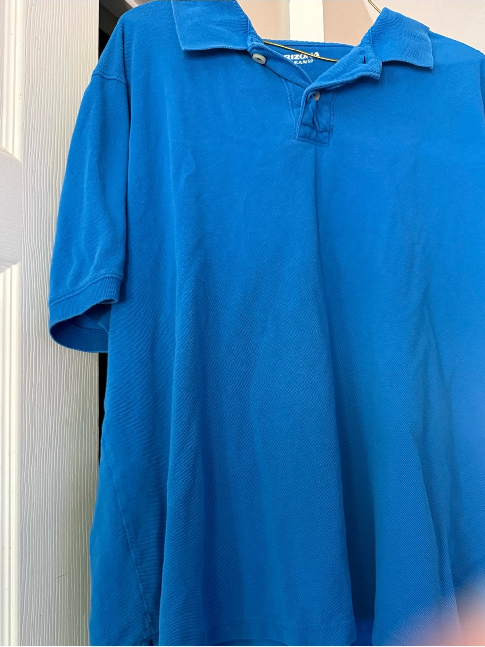 Izod Men’s Bright Blue Short Sleeve Polo